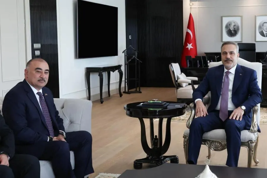 Hakan Fidan Azərbaycanın Türkiyədəki səfiri ilə görüşdü