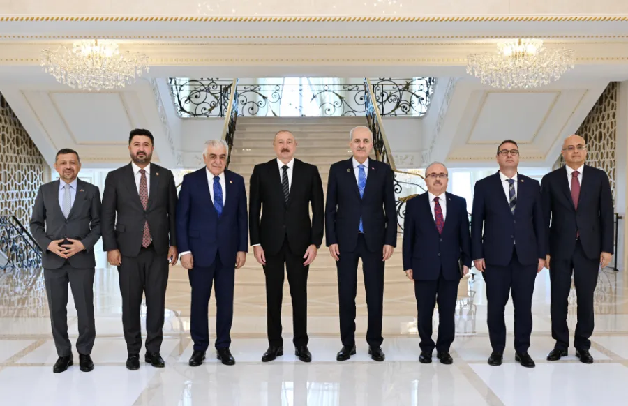Prezident Numan Kurtulmuşu qəbul etdi — 1
