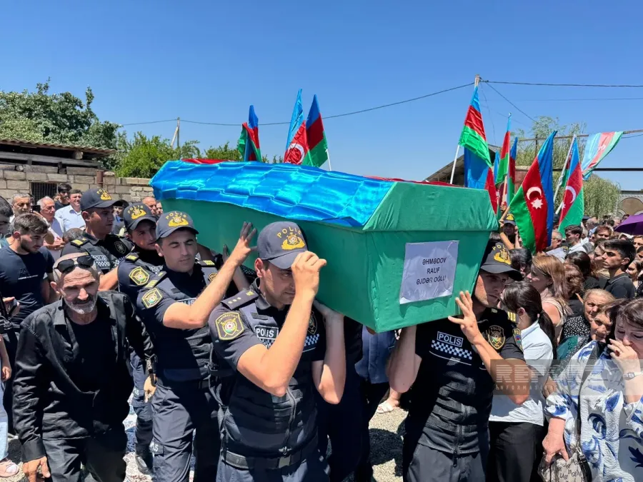 Goranboyda itkin-şəhid Rauf Əhmədovla vida mərasimi keçirildi — 3