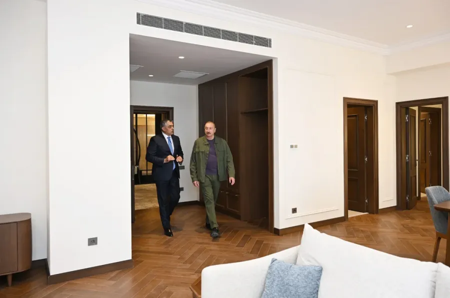 İlham Əliyev Xankəndidə yeni hotelin açılışını etdi — 1