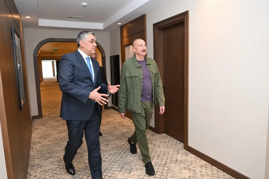 İlham Əliyev Xankəndidə yeni hotelin açılışını etdi — 11