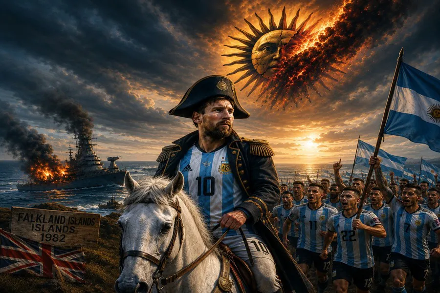 Argentina general Messinin komandanlığı altında İmperiyanın günəşini söndürdü və Folklendin qisasını aldı