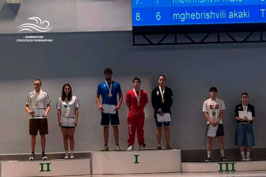 Üzgüçülərimiz Kutaisi turnirini 33 medalla başa vurdular