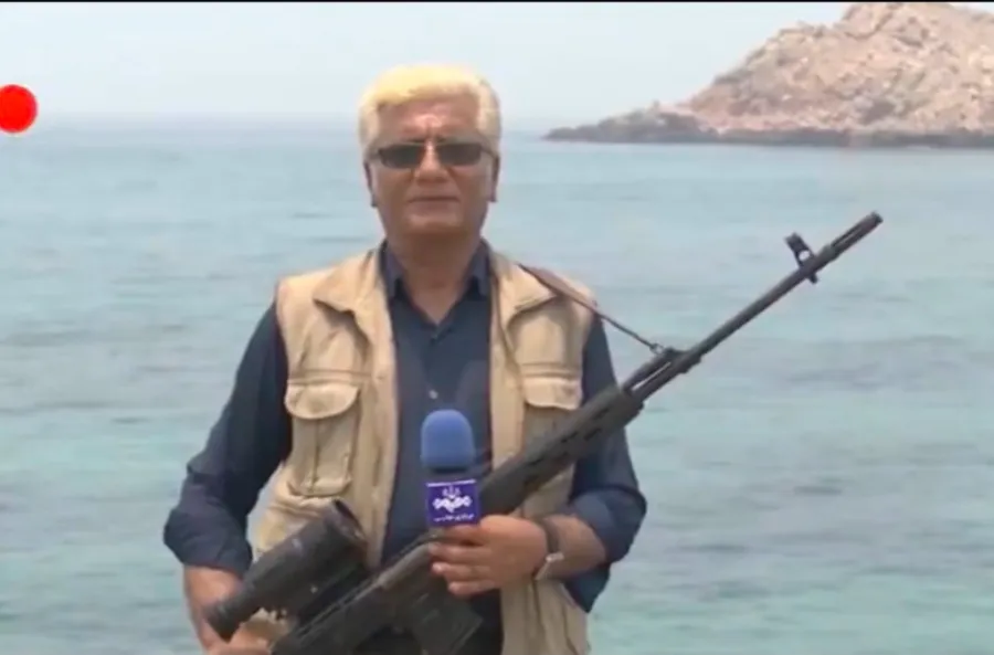 İranda jurnalist canlı yayıma snayperlə  çıxdı - VİDEO 