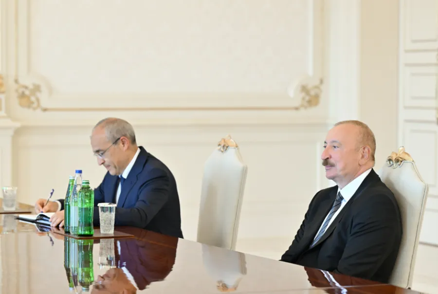 İlham Əliyev Dünya Güləş Birliyinin prezidentini qəbul etdi — 3
