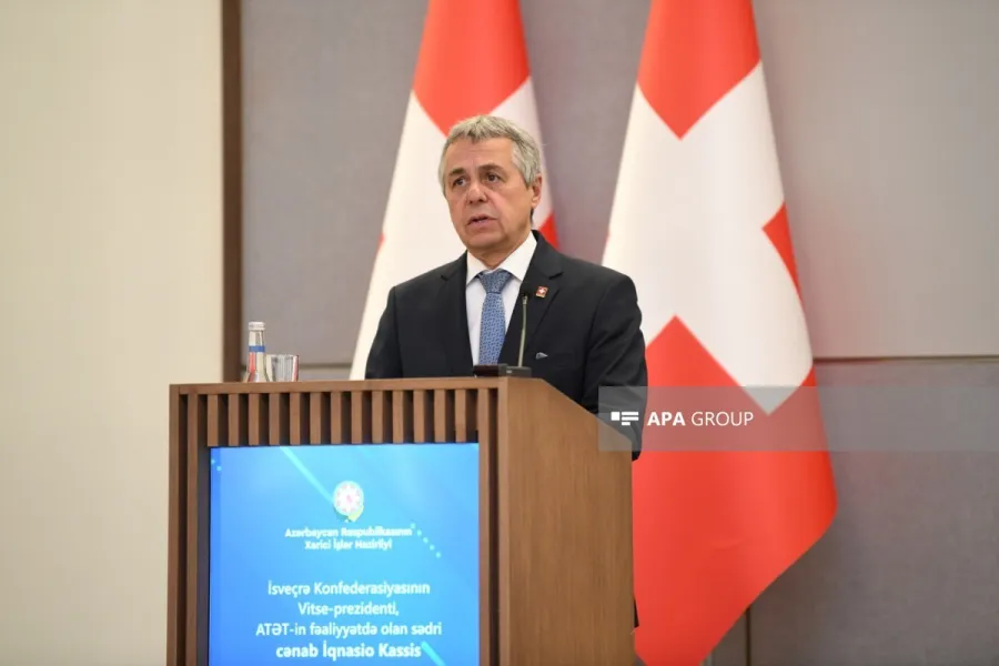 İsveçrə XİN rəhbəri: Minaların təmizlənməsi Azərbaycanın üzləşdiyi ən mühüm humanitar çağırışlardan biridir