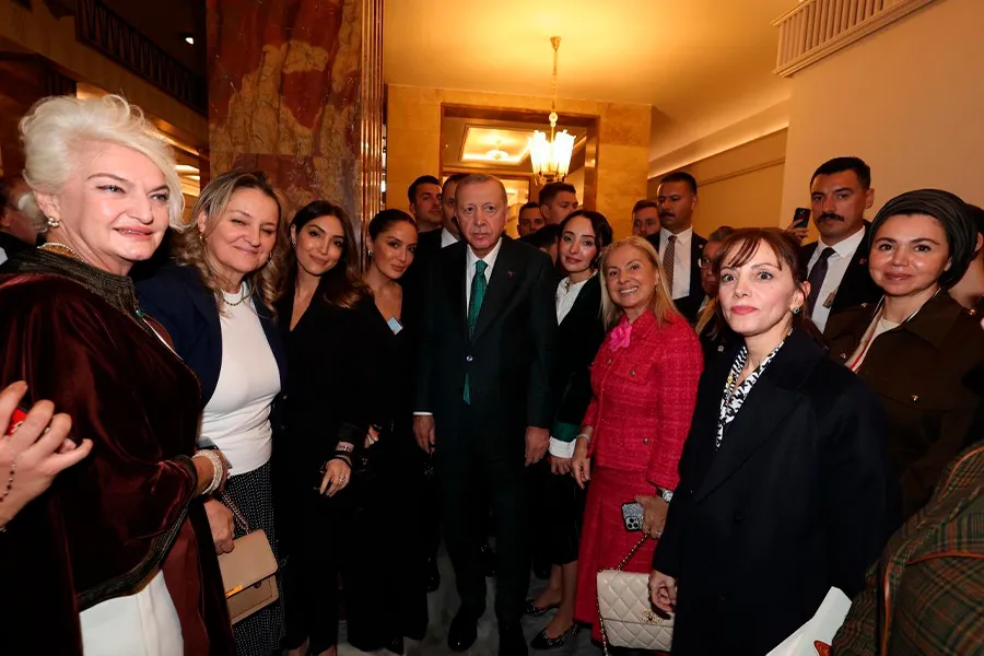 "Beynəlxalq Humanistika İnstitutu" İB və TÜDİP nümayəndələri Türkiyə prezidenti ilə görüşdü