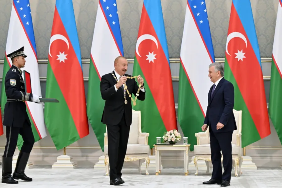 Daşkənddə Azərbaycan və Özbəkistan prezidentlərinin təltifolunma mərasimi keçirildi — 4