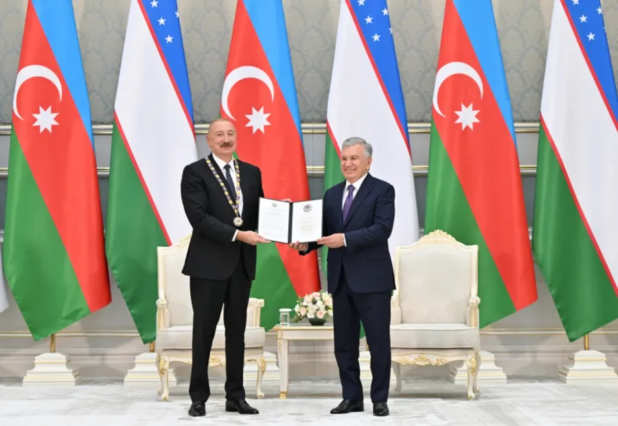 Daşkənddə Azərbaycan və Özbəkistan prezidentlərinin təltifolunma mərasimi keçirildi — 12