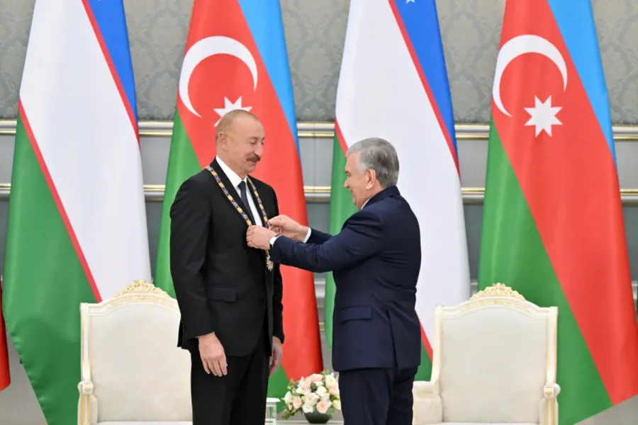 Daşkənddə Azərbaycan və Özbəkistan prezidentlərinin təltifolunma mərasimi keçirildi — 15