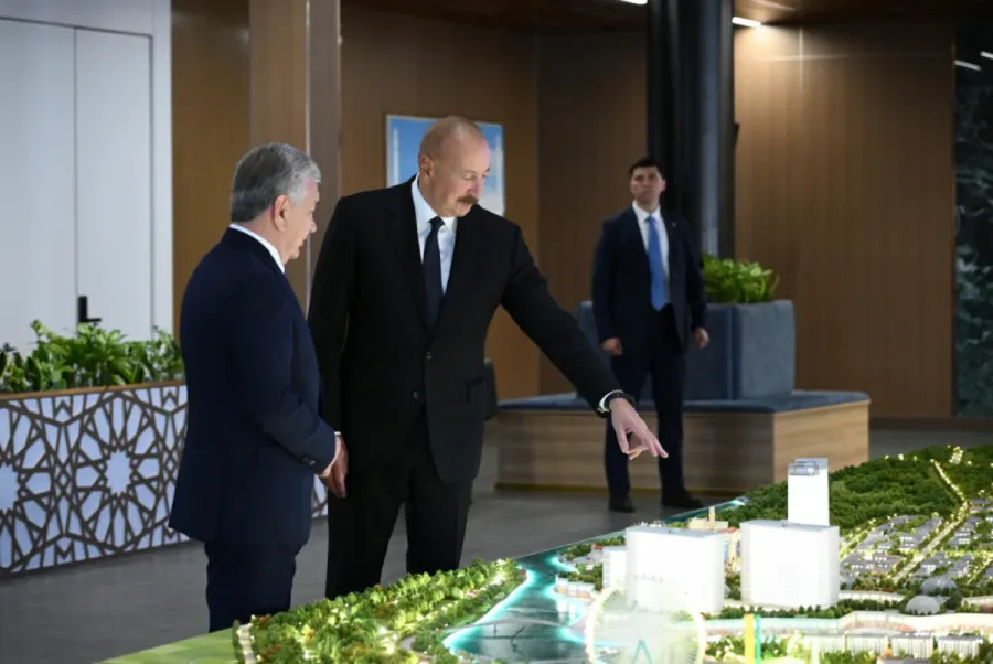 İlham Əliyev Özbəkistanda "Yeni Daşkənd" layihəsi ilə tanış oldu — 5