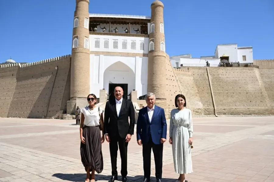 Presidents and First Ladies of Azerbaijan and Uzbekistan visited Ark Fortress in Bukhara