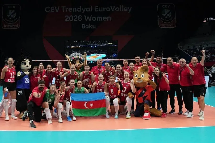 Avropa çempionatı: Azərbaycanın voleybol millisi ardıcıl üçüncü qələbəsini qazandı