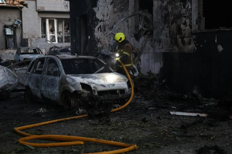 Kiyev bombardman edilir - VİDEO