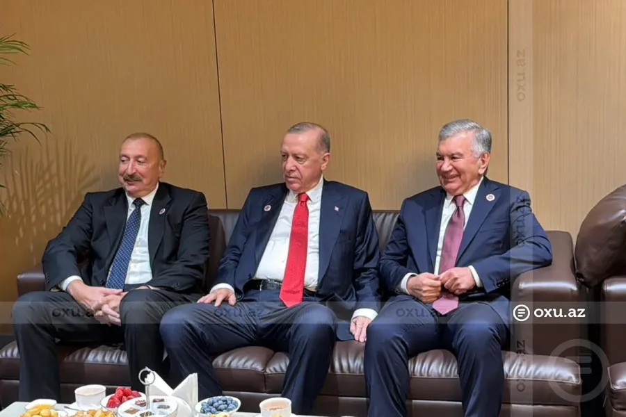 İlham Əliyev bu ölkələrin prezidentləri ilə bir araya gəldi - FOTO — 1