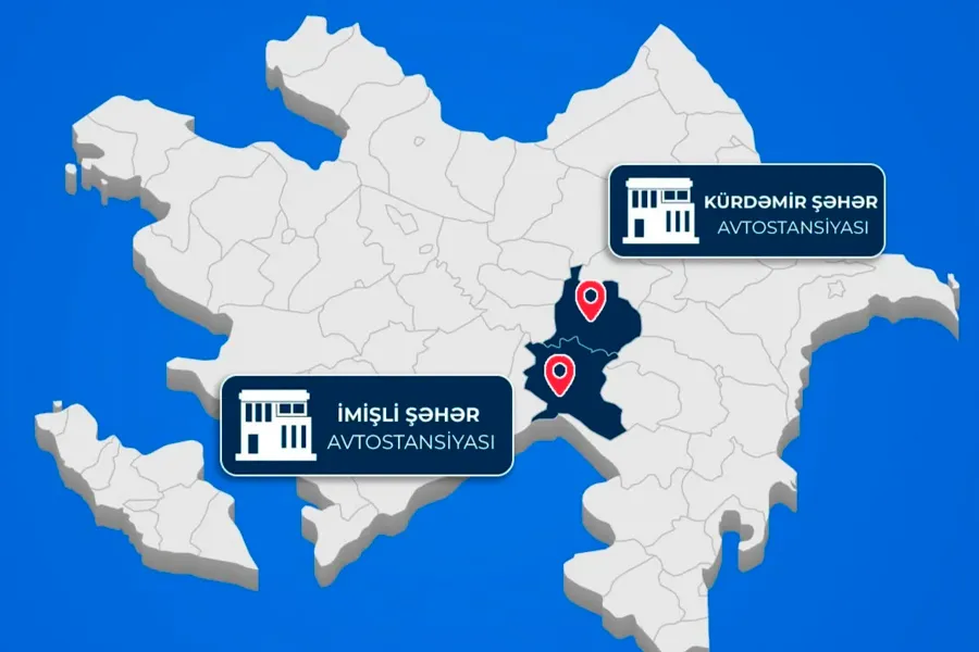 Kürdəmir və İmişlidə yeni avtovağzal xidməti təşkil ediləcək