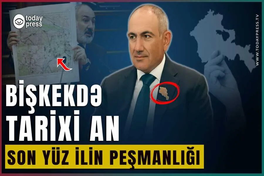 Paşinyan Əliyevlə görüşdə sinəsinə taxdığı simvolla son yüz ilin mesajını verdi – Peşmanıq... - VİDEO