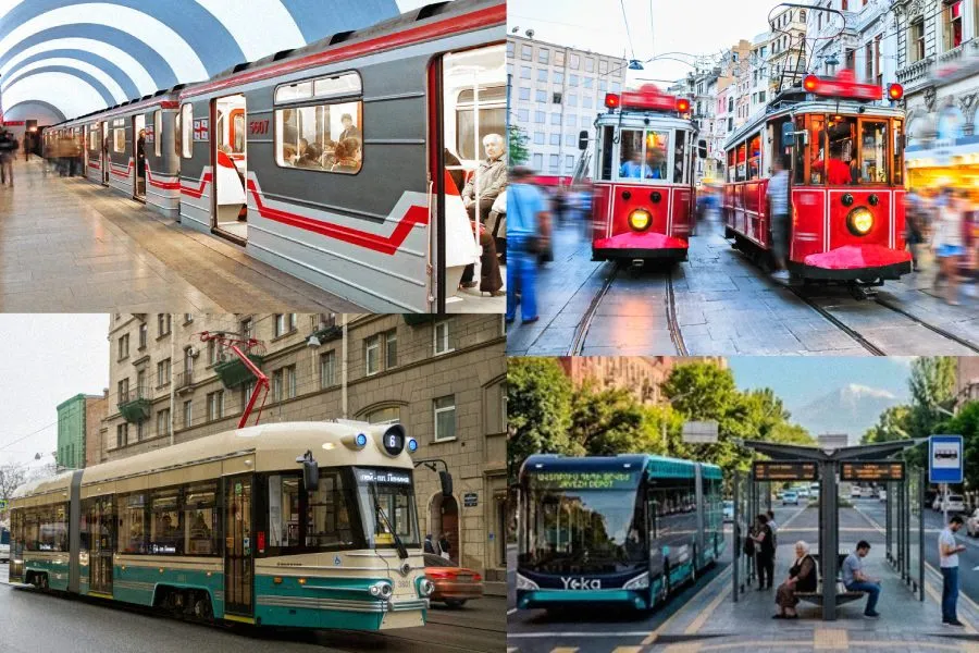 Qonşu ölkələrdə ictimai nəqliyyat: Qiymətlər və infrastruktur