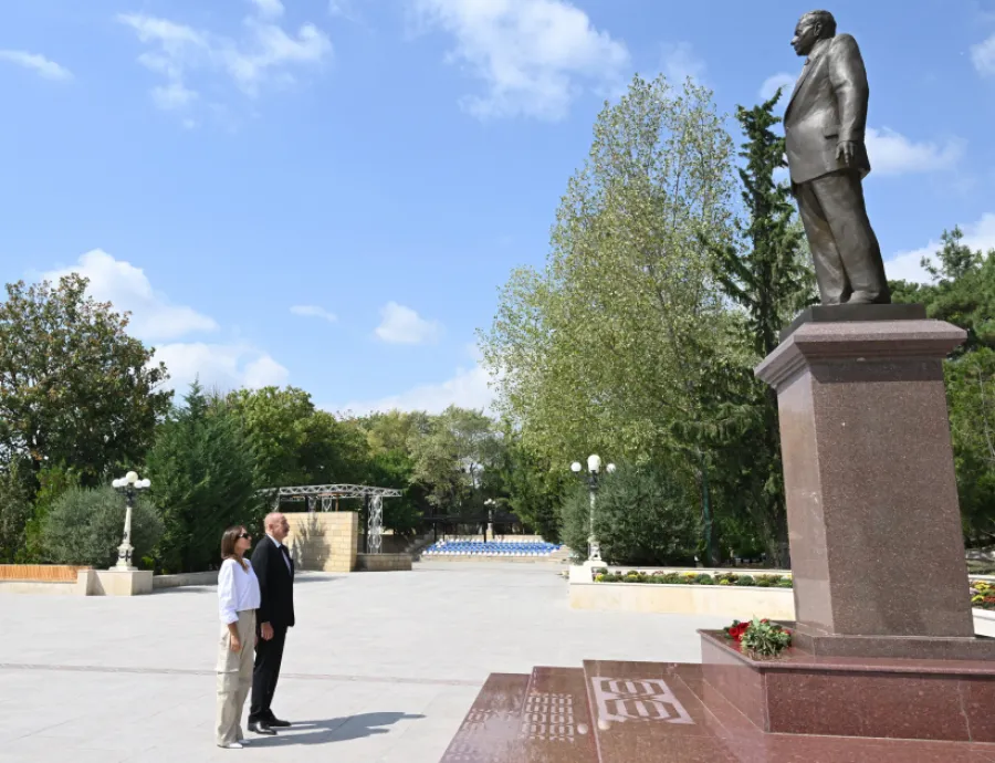Prezident və Mehriban Əliyeva Şamaxı rayonuna səfər etdilər — 1