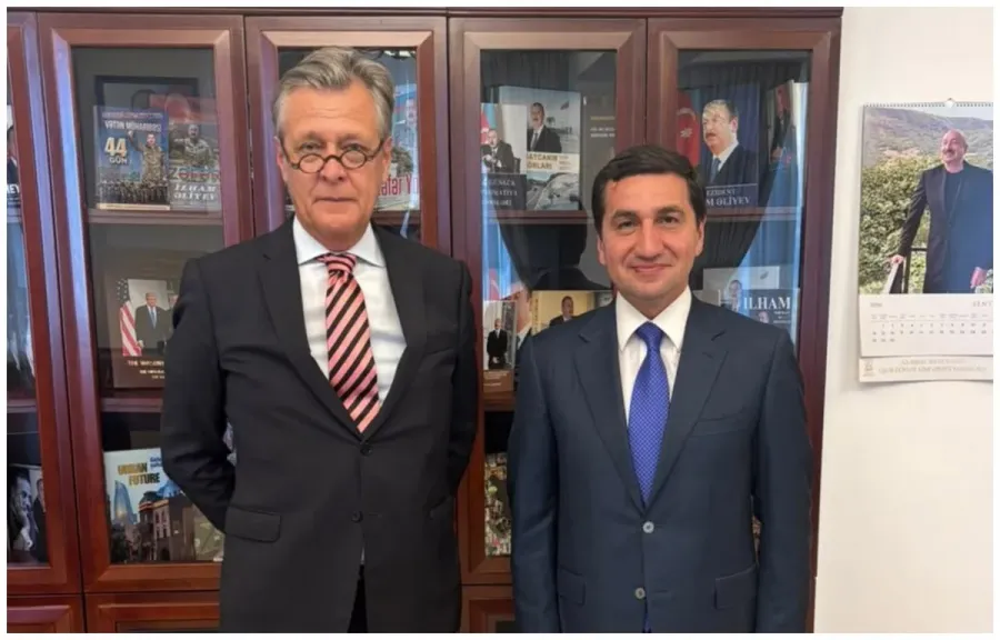 Hikmat Hajiyev, German envoy mull prospects for bilateral co-op