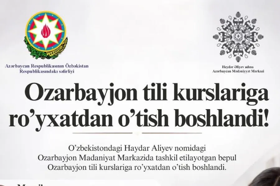 Özbəkistanda Azərbaycan dilinə maraq artır: Ödənişsiz kurslar başlayır?