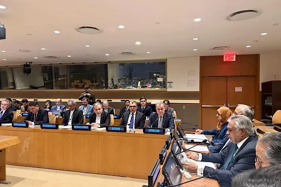 Jeyhun Bayramov discusses implementation of Khankendi Communiqué at ECO meeting in New York
