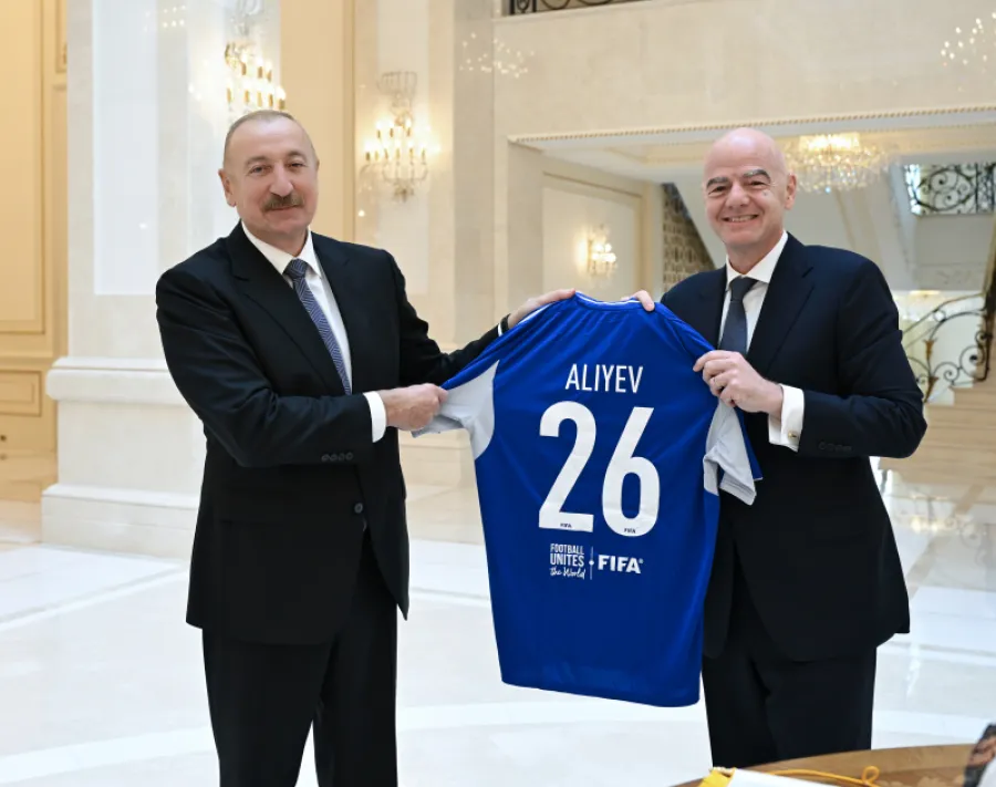 İlham Əliyev FIFA-nın prezidentini qəbul etdi — 3