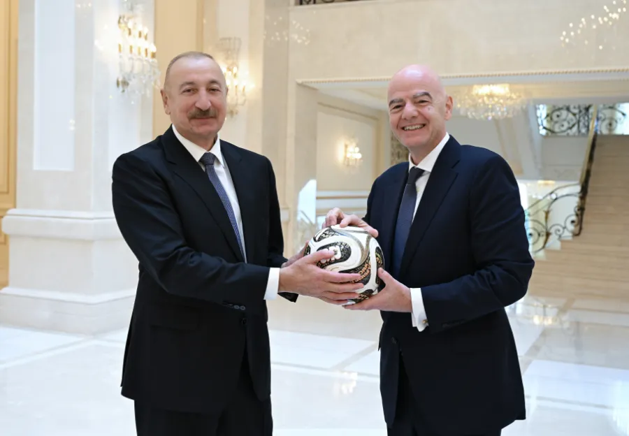 İlham Əliyev FIFA-nın prezidentini qəbul etdi — 4