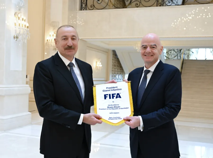 İlham Əliyev FIFA-nın prezidentini qəbul etdi — 5