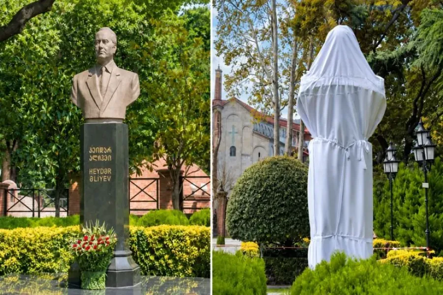Армянин предстанет перед судом за повреждение бюста Алиева