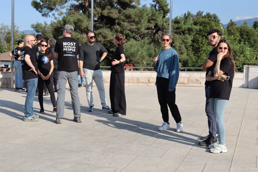 Beynəlxalq səyyahlar Xankəndidə - FOTO — 2
