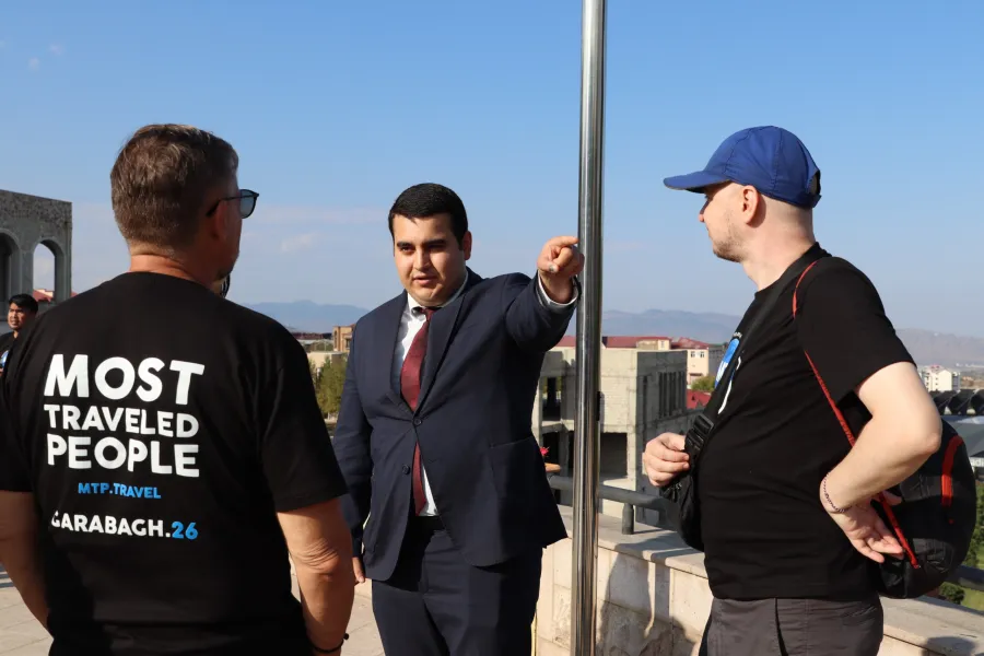 Beynəlxalq səyyahlar Xankəndidə - FOTO — 5