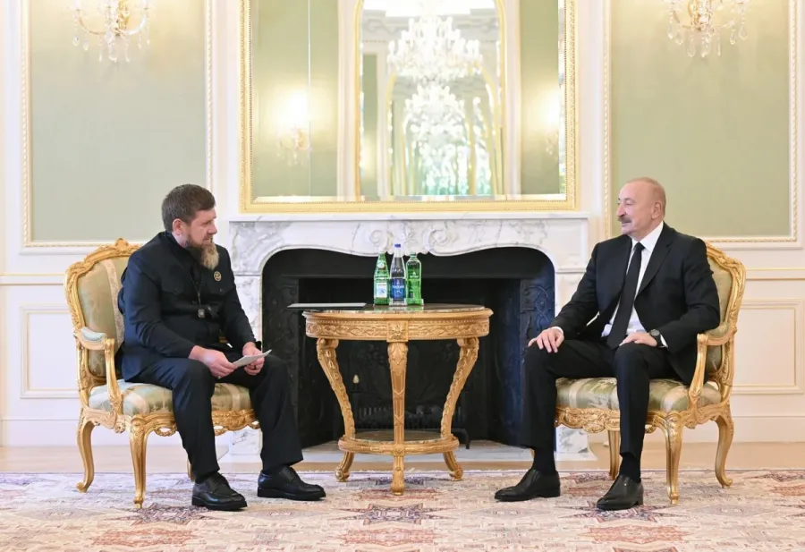 İlham Əliyev Ramzan Kadırovu qəbul edib