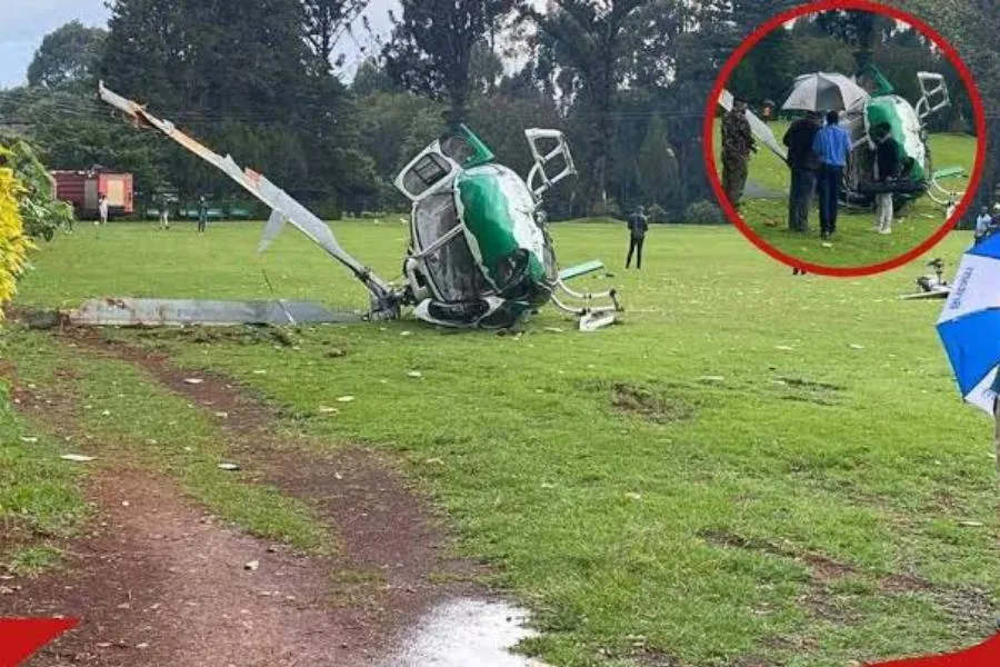 Keniyada məmurları daşıyan helikopter qəzaya uğradı