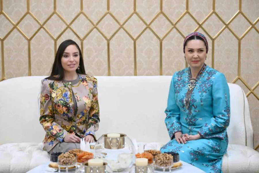 Leyla Əliyeva Türkmənistanda səfərdədir