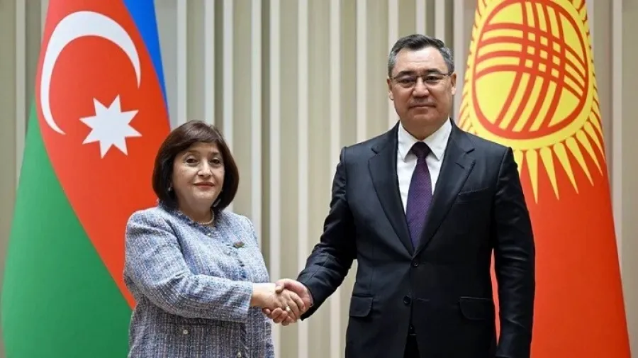 Sahibə Qafarova Qırğızıstan prezidenti ilə görüşdü