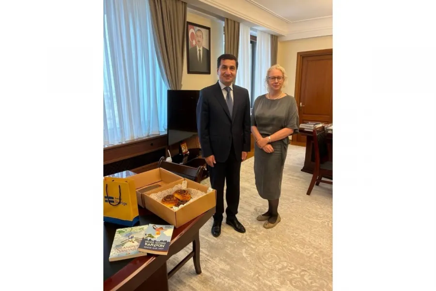 İsveç səfiri Hikmət Hacıyevlə görüşüb